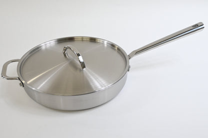 Material, The Stainless Steel Sauté Pan and Lid, 10.5", 3QT Capacity