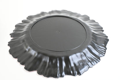 Ms Lovely Plastic Reef Plates Glossy Finish, Set of 6, Reusable, Blush Pink