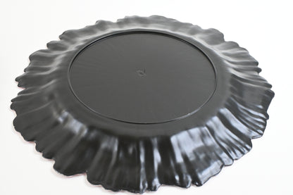 Ms Lovely Plastic Reef Plates Glossy Finish, Set of 6, Reusable, Blush Pink