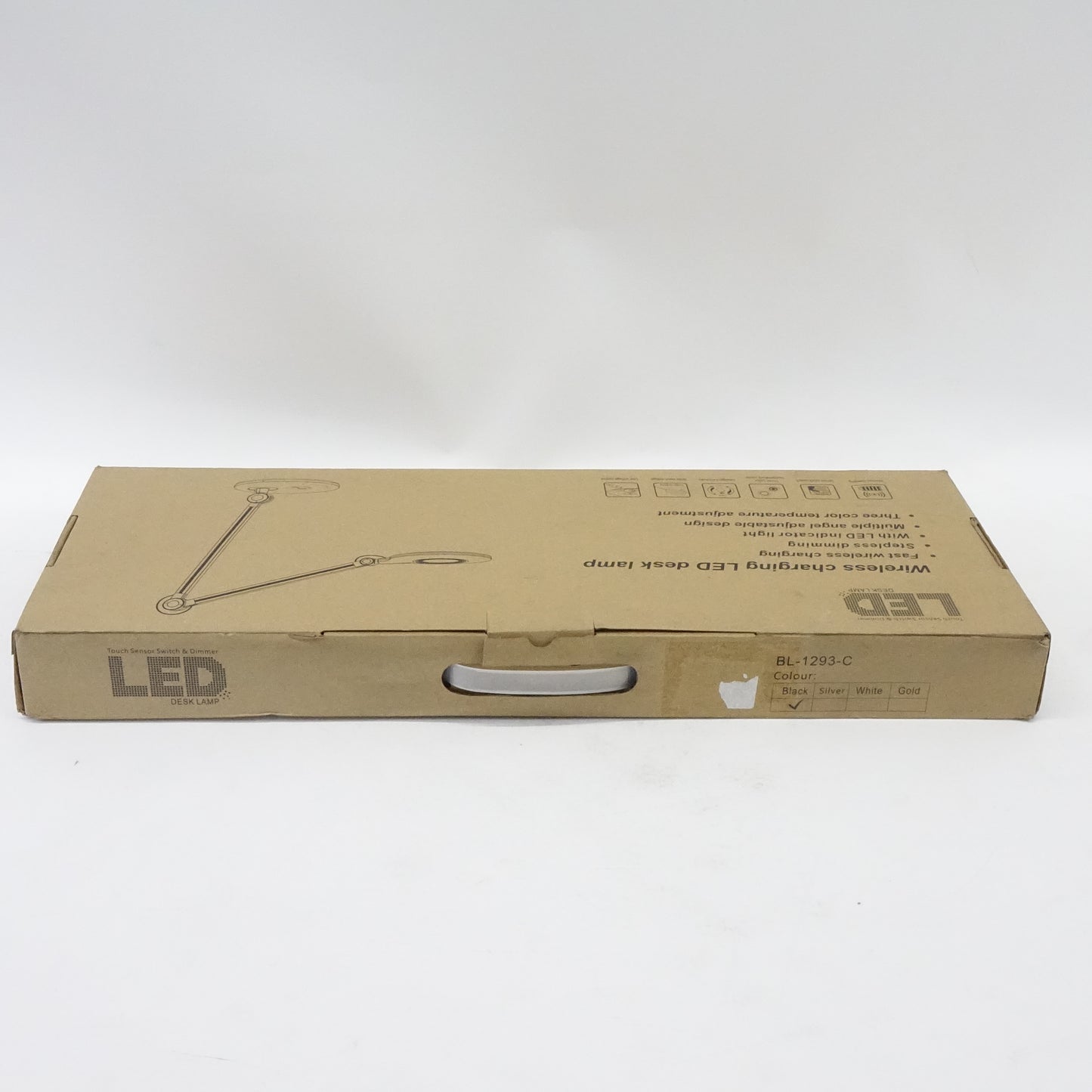 Led Desk Lamp with Wireless Charger & Adjustable Swing Arm with Touch Control