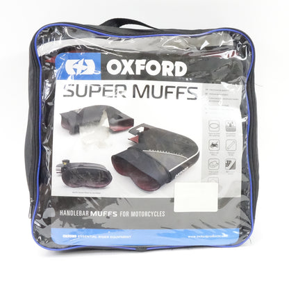 Oxford Motorcycle Bike Super Muffs 1500 Denier Polyester Universal Design, Black