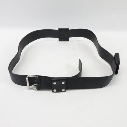 Faux Leather Adjustable Shoulder Strap Belt Frog- One Size - Black - New