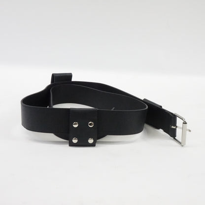 Faux Leather Adjustable Shoulder Strap Belt Frog- One Size - Black - New