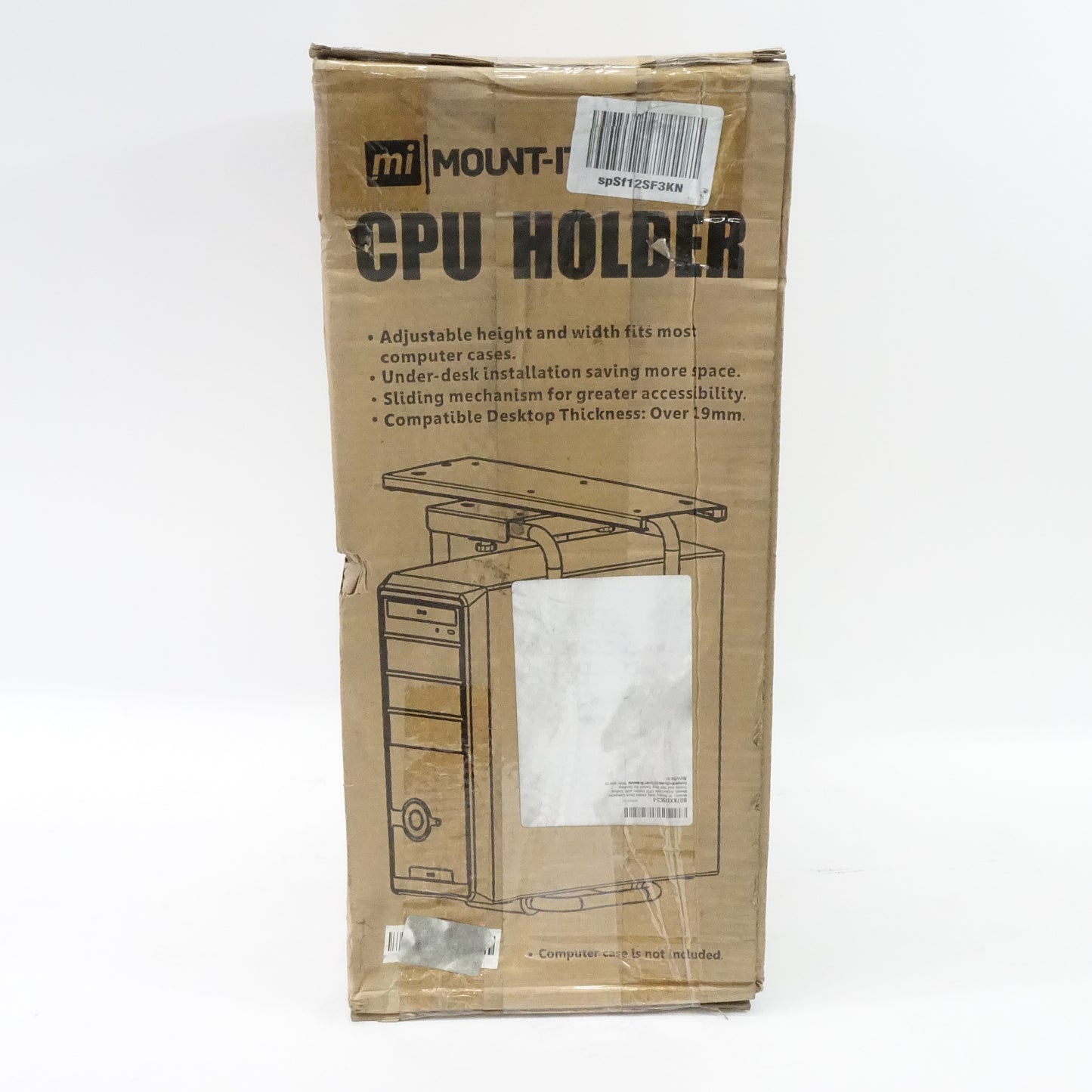 Mount-It! Heavy Duty Under Desk Computer Mount, Up to 10" Wide and 22" High
