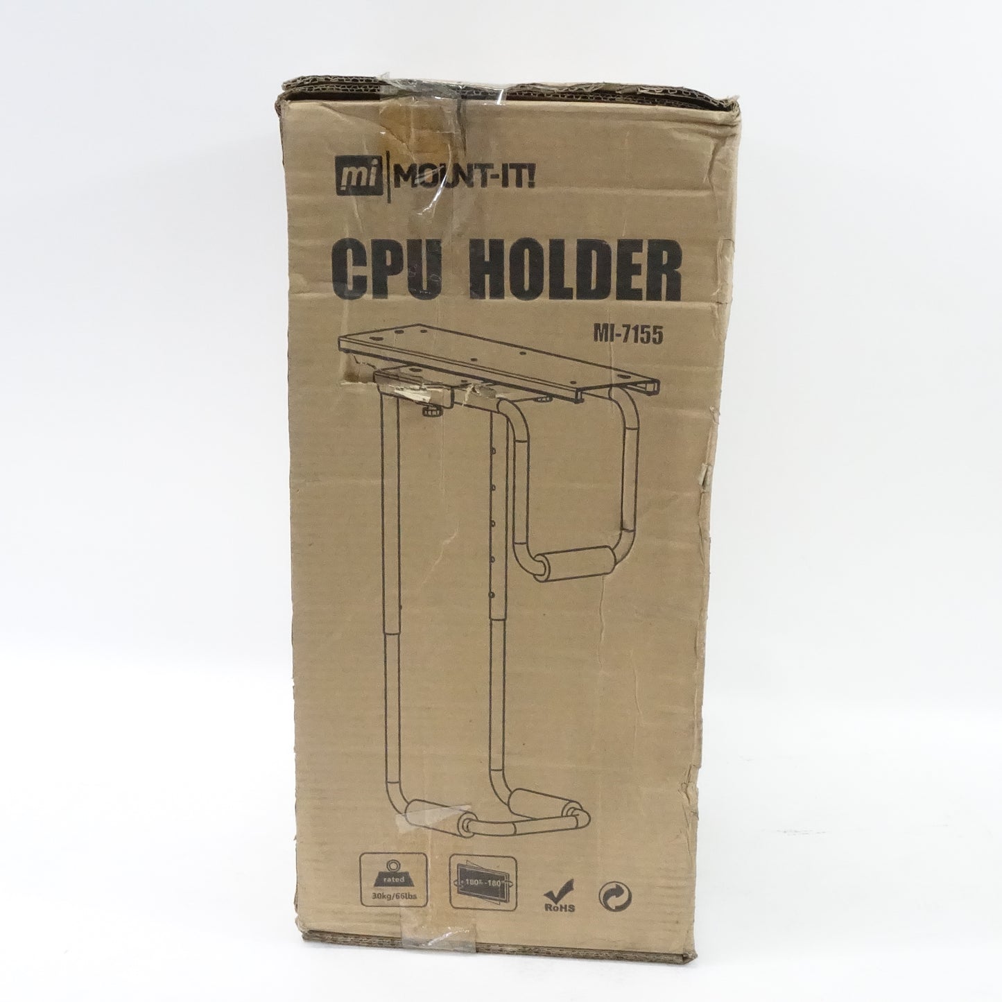 Mount-It! Heavy Duty Under Desk Computer Mount, Up to 10" Wide and 22" High