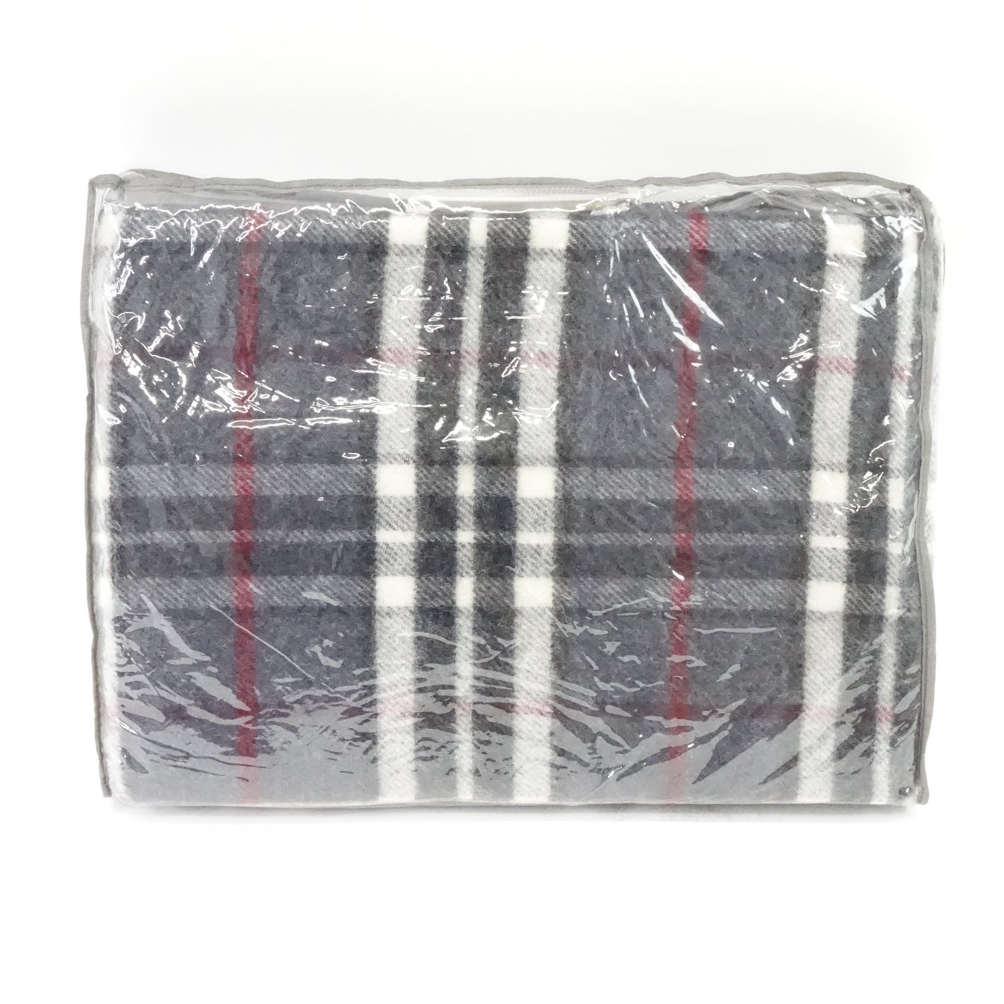 100% New Zealand Wool Blanket with Fringes 55"x79" (Graphite Grey)