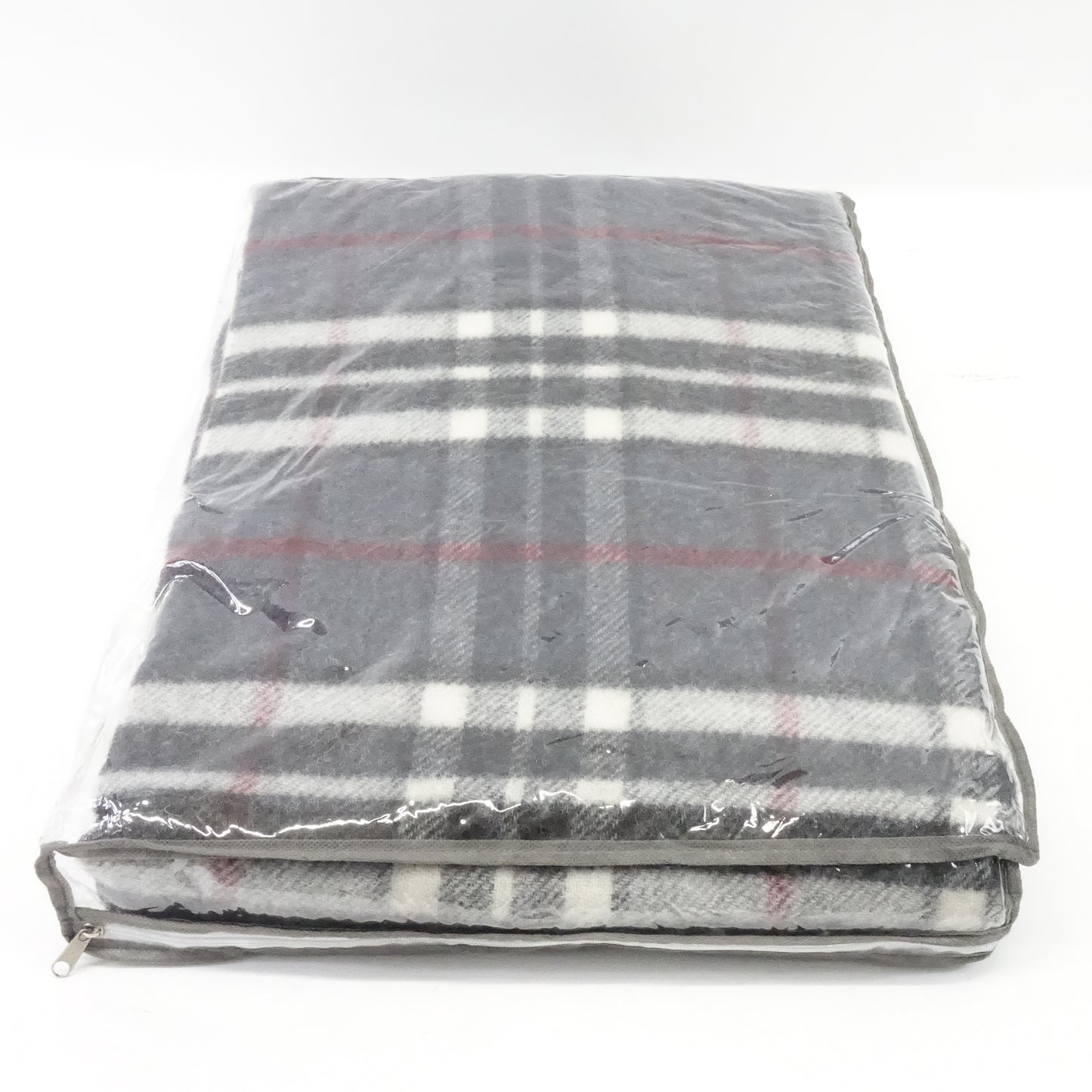 100% New Zealand Wool Blanket with Fringes 55"x79" (Graphite Grey)