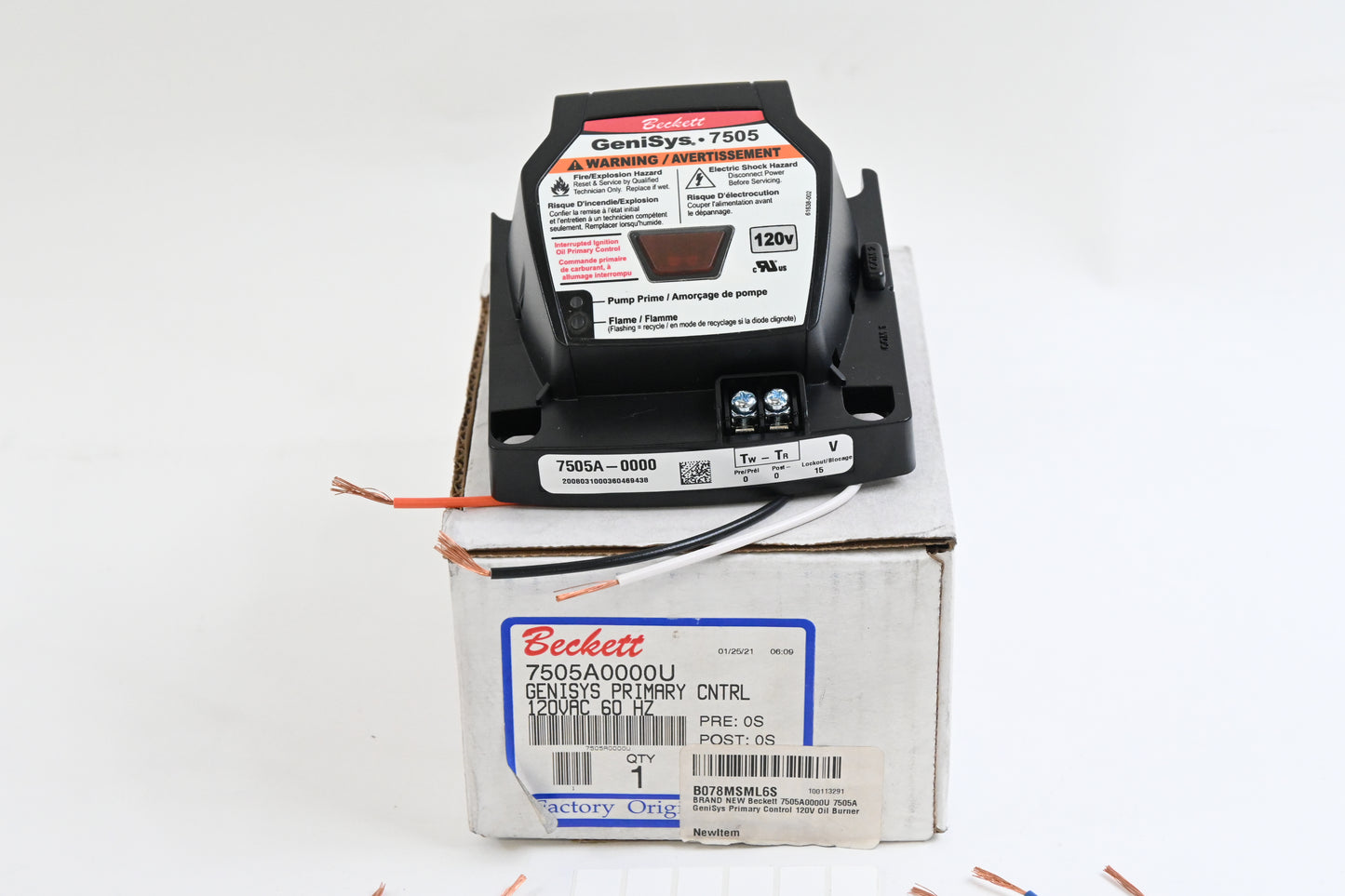 Beckett 7505A0000U 7505A Genisys Primary Control 120V Oil BurnerF