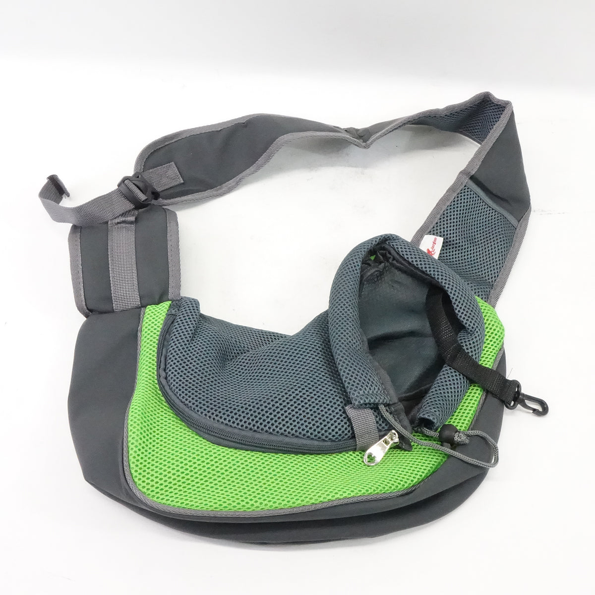 Pet Carrier with Heavy-Duty Zipper, Travel Pouch for Dogs and Cats – S - Green