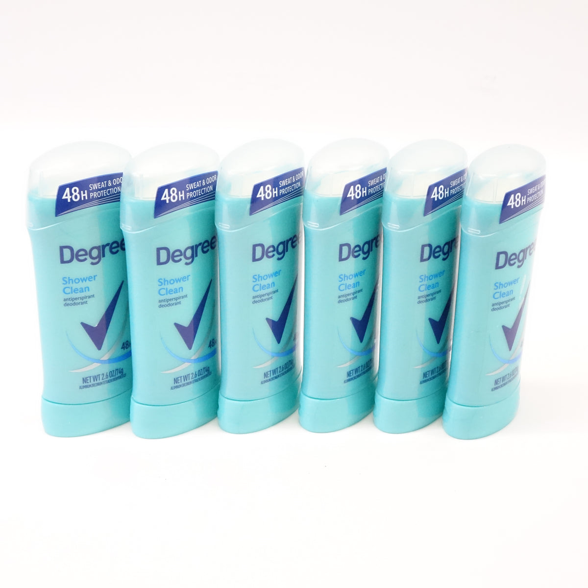 Degree Original Antiperspirant Deodorant Shower Clean Pack of 6- 2.6 oz