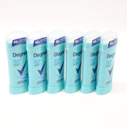 Degree Original Antiperspirant Deodorant Shower Clean Pack of 6- 2.6 oz