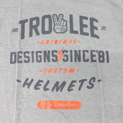 Troy Lee Designs Roll Out T-Shirt (LARGE) (ASH HEATHER)
