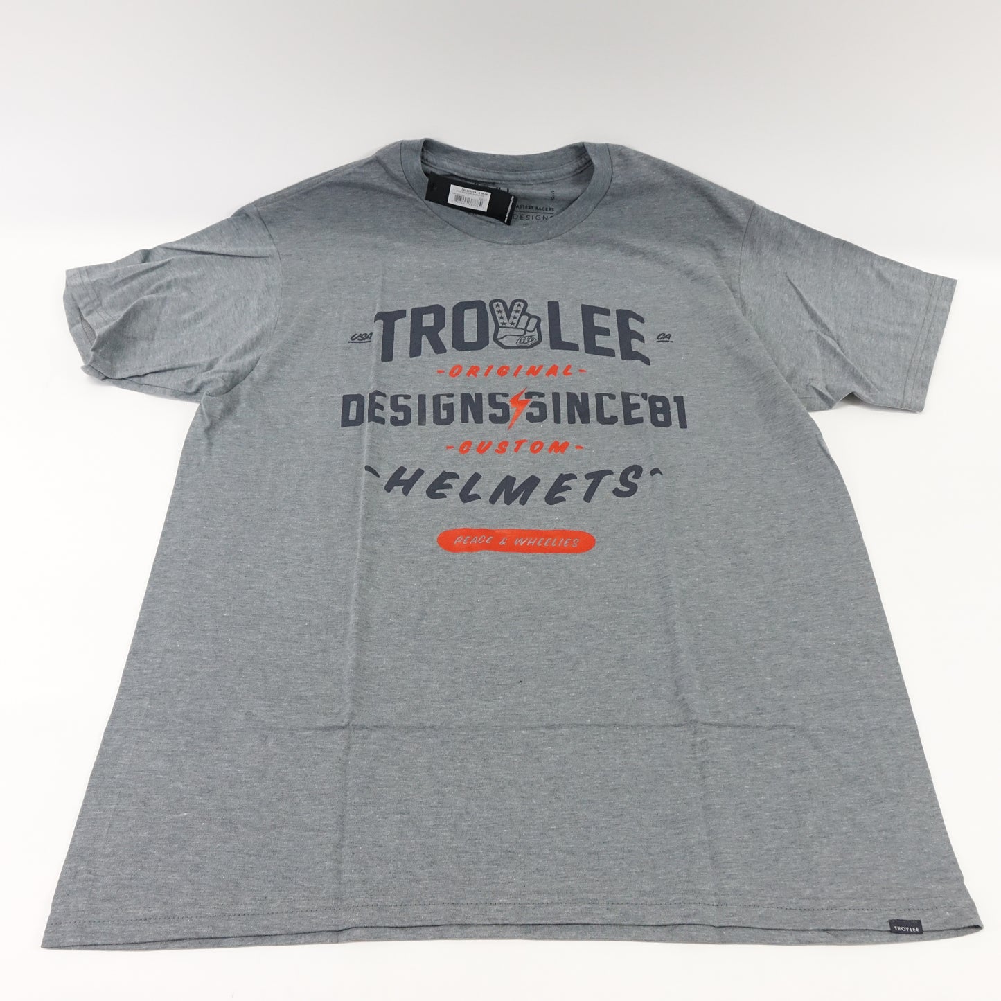Troy Lee Designs Roll Out T-Shirt (LARGE) (ASH HEATHER)