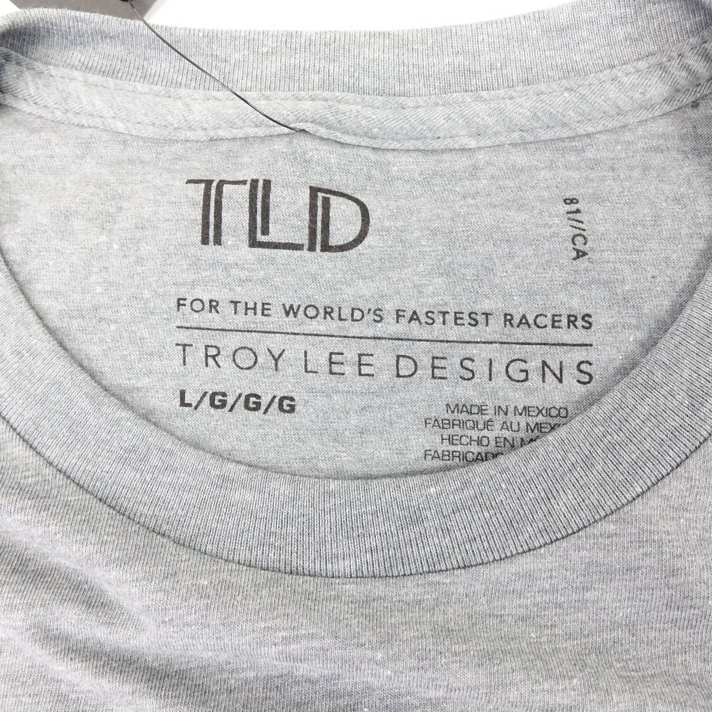 Troy Lee Designs Roll Out T-Shirt (LARGE) (ASH HEATHER)