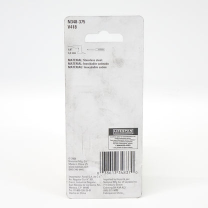 National Hardware N348-375 4 X 5/8 Stainless Steel Mending Braces 2 Pack