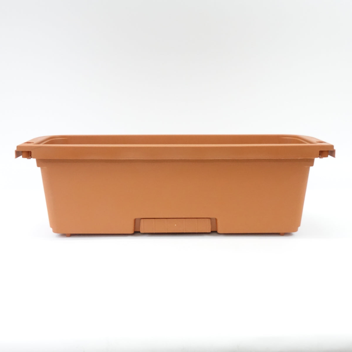Bama Resin Balcony Flower Box with Hooks, Terracotta, 60 cm