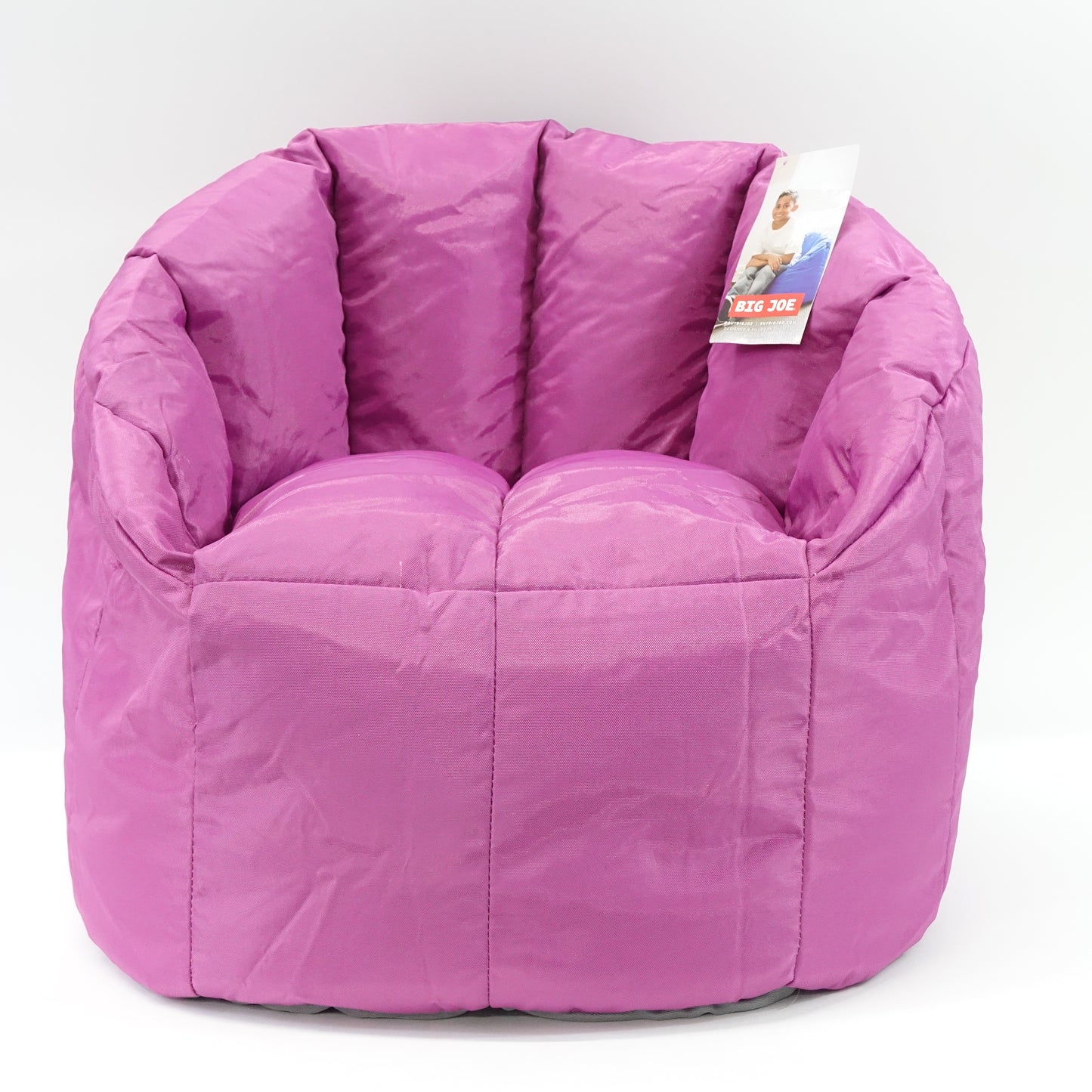 Big Joe Milano Kid's Beanbag Chair Pink Passion 18.5"D x 23"W x 19"H - New