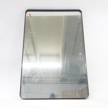 ODDSAN 24 x 36 Matte Black Rectangle Bathroom Mirror Wall, Rounded - Open Box