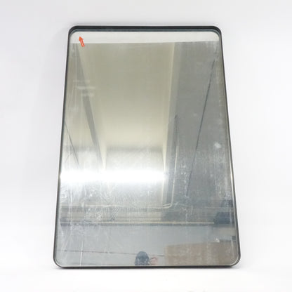 ODDSAN 24 x 36 Matte Black Rectangle Bathroom Mirror Wall, Rounded - Open Box