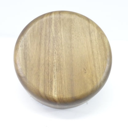 Acacia Walnut Wood Salad Bowl Set, 12"W X 4.3" H Large with Fork and Spoon