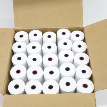 Iconex 9074-0097 3" x 150' Single Ply Bond POS Receipt Paper Rolls White 50/CTN