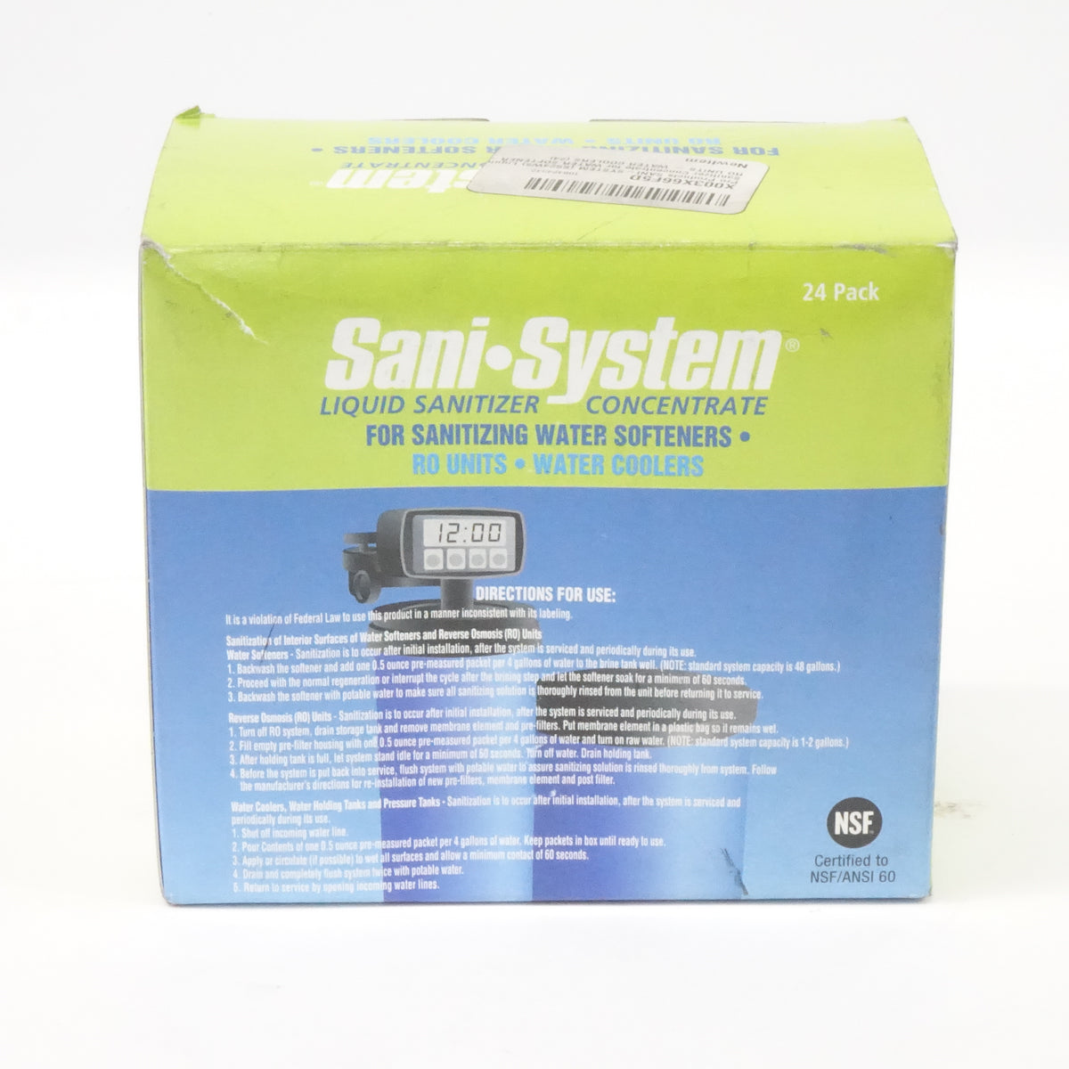 Sani-System Liquid Sanitizer Concentrate For Water Softeners - 24 pack