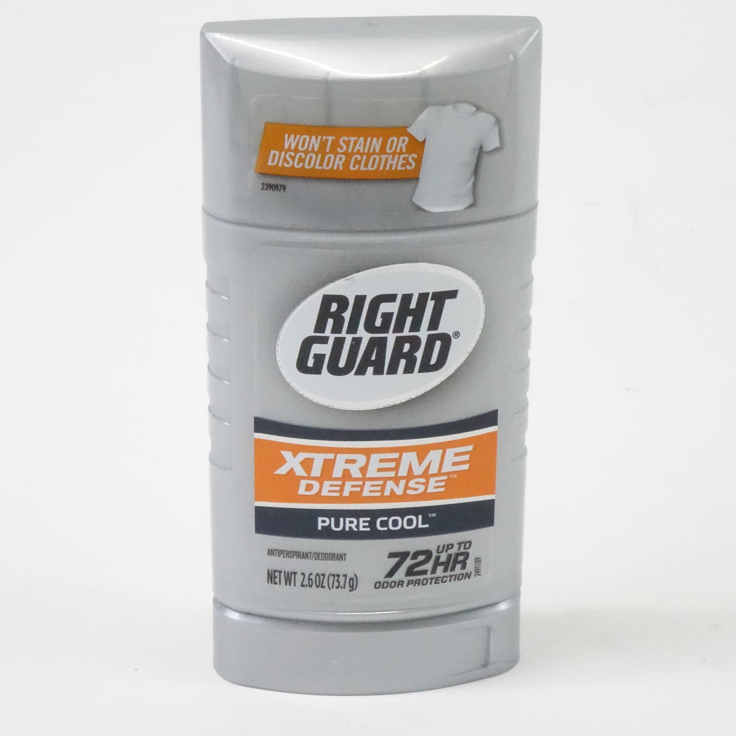 Right Guard Xtreme Defense Invisible Solid Deodorant, Pure Cool, 2.6 oz (3 Pack)