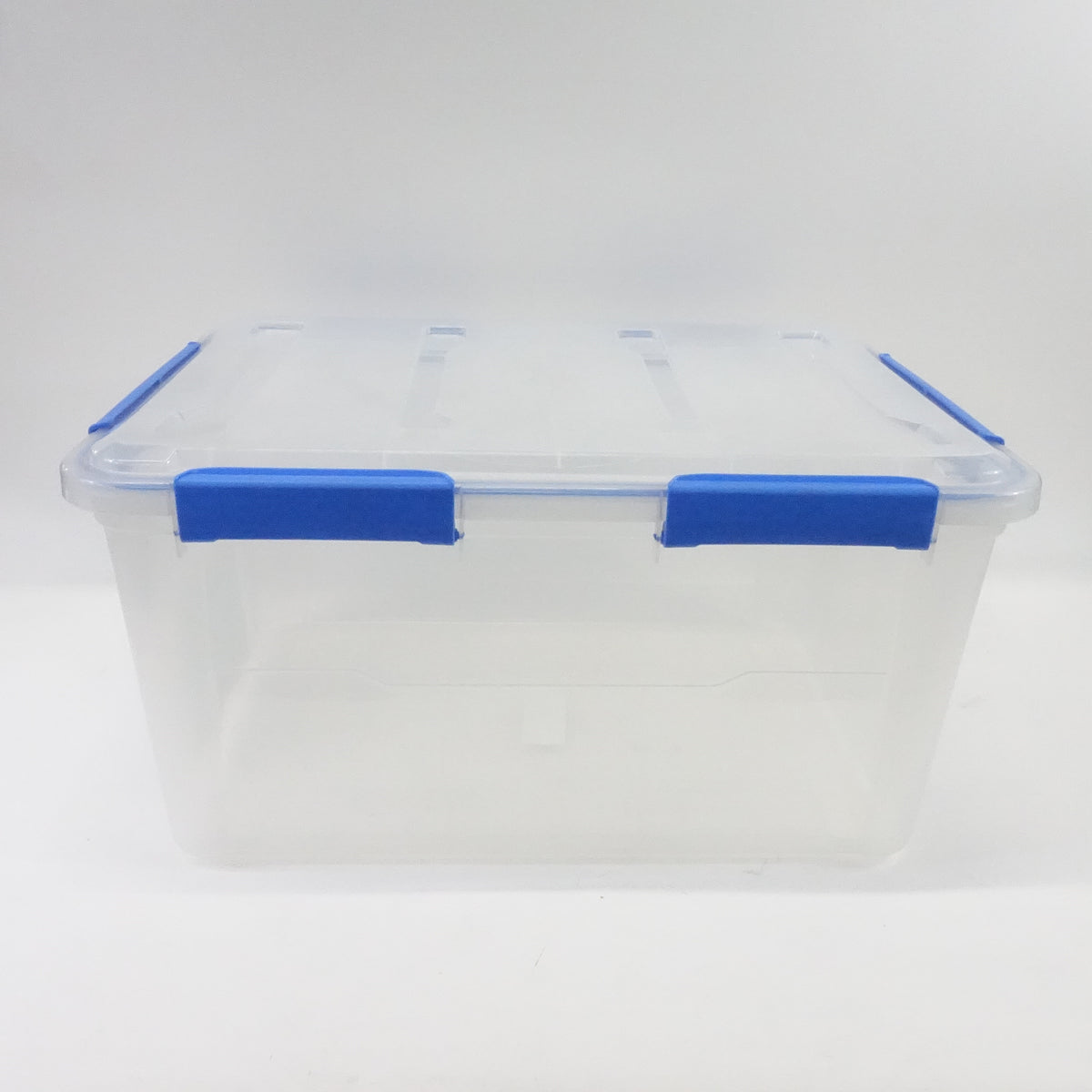 Ezy Storage IP67 Rated 75 Liter Waterproof Plastic Storage Tote Lid- Clear - New