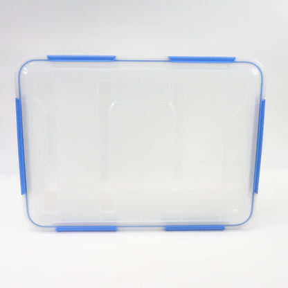 Ezy Storage IP67 Rated 75 Liter Waterproof Plastic Storage Tote Lid- Clear - New