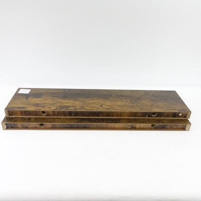 ALLOSWELL Long Floating Shelves FSHR8001S2- Rustic Brown - Grade A