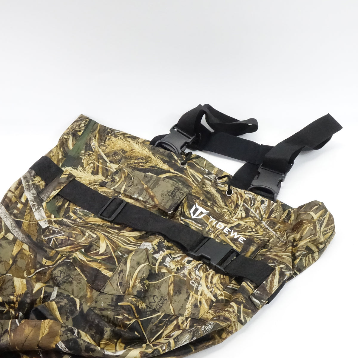TIDEWE Chest Waders with Mesh Lining, Realtree Max 5 Camo Bootfoot PVC Size 13