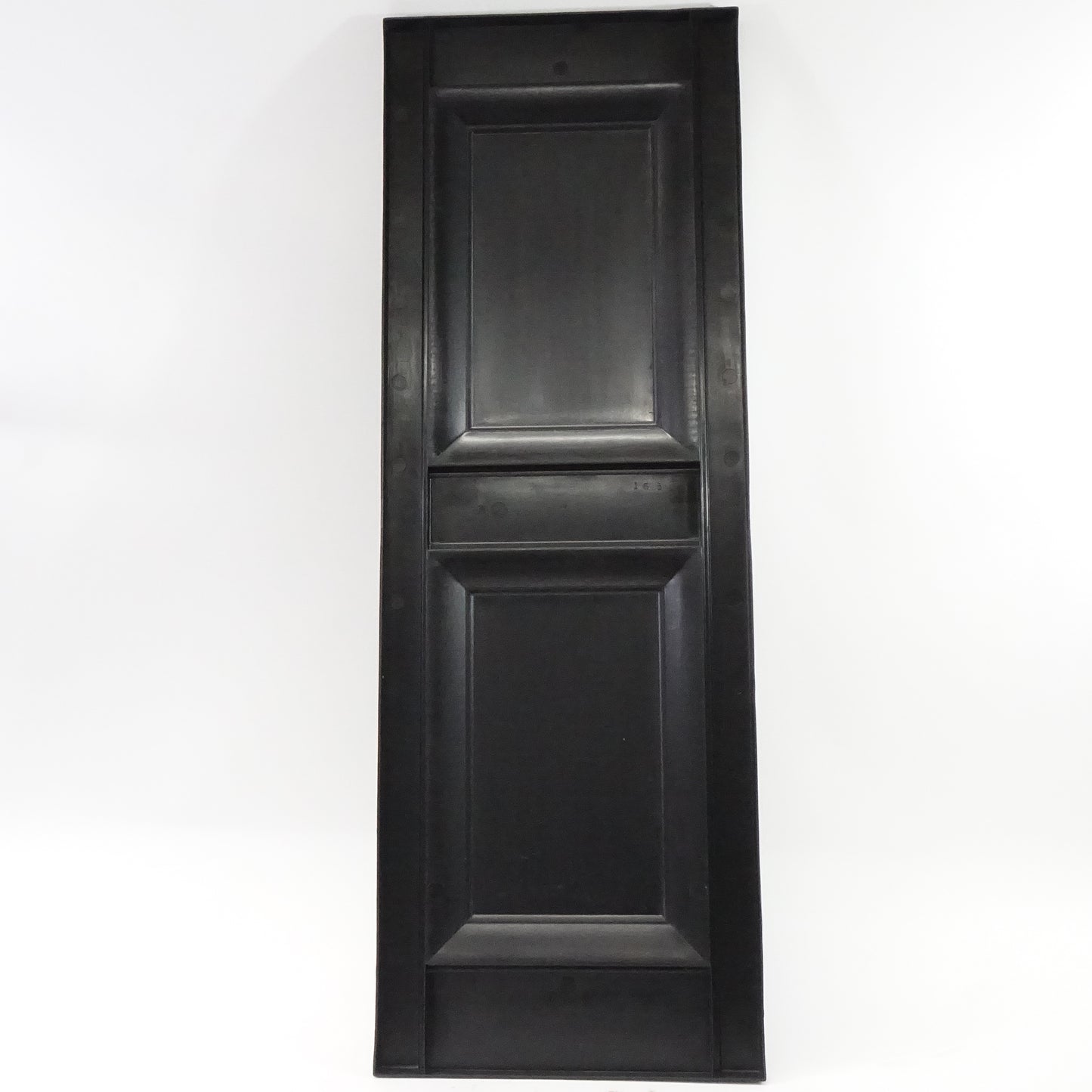 Raised Panel Vinyl Shutters-14.75" W x 43" H- Black
