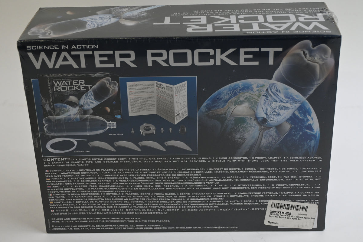 4M Water Rocket Kit, DIY Science Space Stem Toys, For Boys & Girls Ages 8+