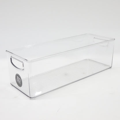 mDesign Plastic Video Game/DVD Storage Organizer Handles 8 Pack Clear - Open Box