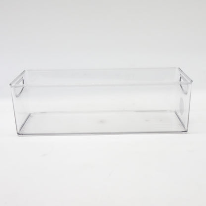 mDesign Plastic Video Game/DVD Storage Organizer Handles 8 Pack Clear - Open Box