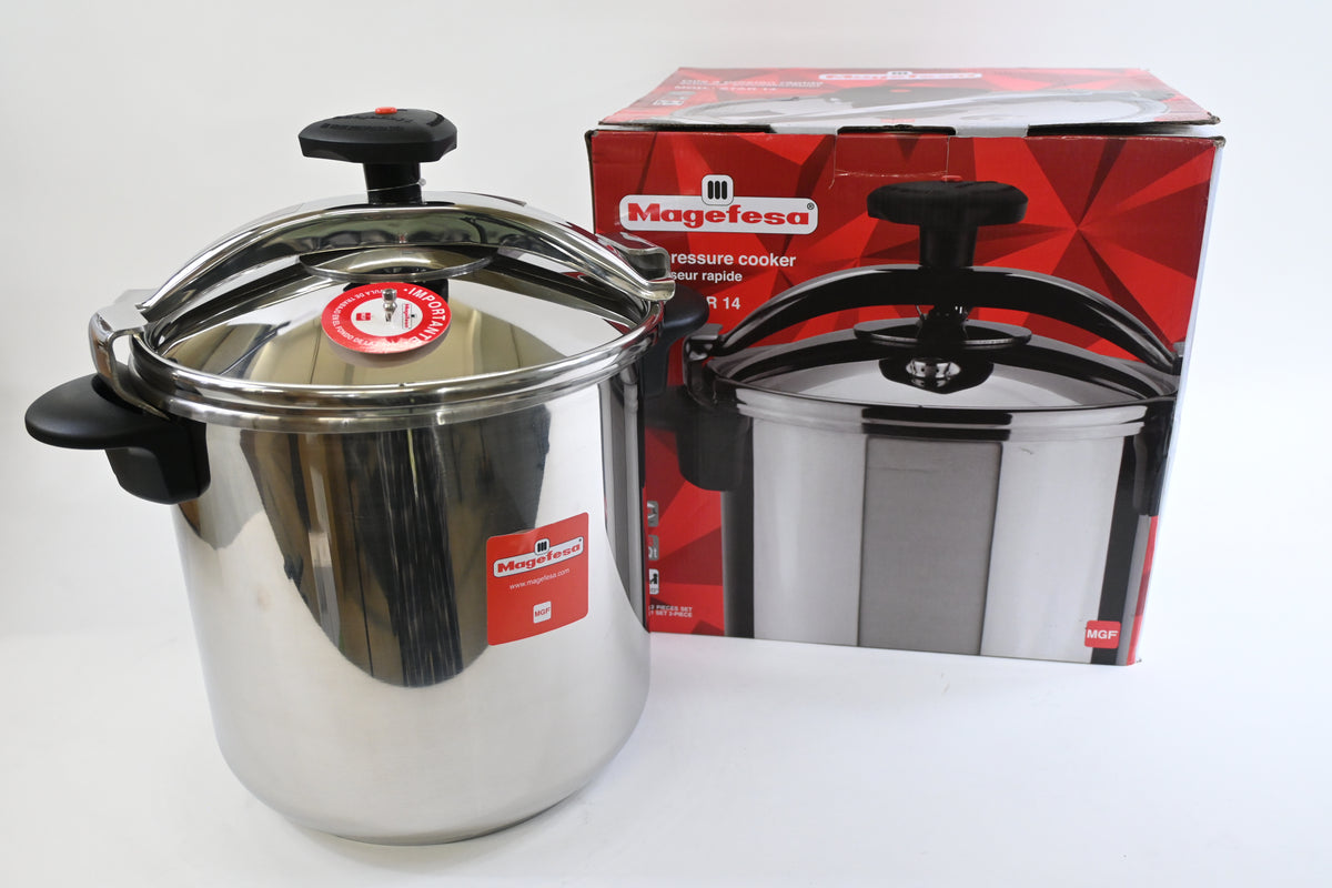 Magefesa Star Recta Pressure Cooker 14L, 18/10 Stainless Steel - Open Box