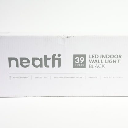Neatfi Modern LED Indoor Wall Light with Remote Control (Black, 39" LED) - New