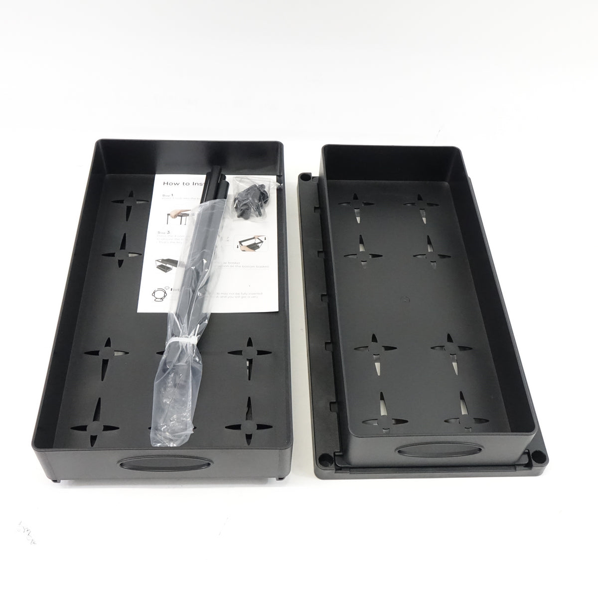 Aojia Under Sink Organizer with 2 Sliding Drawers Pull-out Under Cabinet Storage