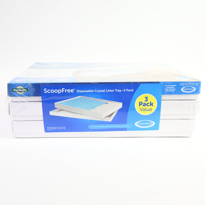 PetSafe ScoopFree Disposable Crystal Fresh Scent Cat Litter Trays - Blue - 3pk