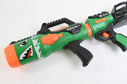 Toy Rocket Barrel Launcher-Fires Foam Rockets, Includes 6 Rockets