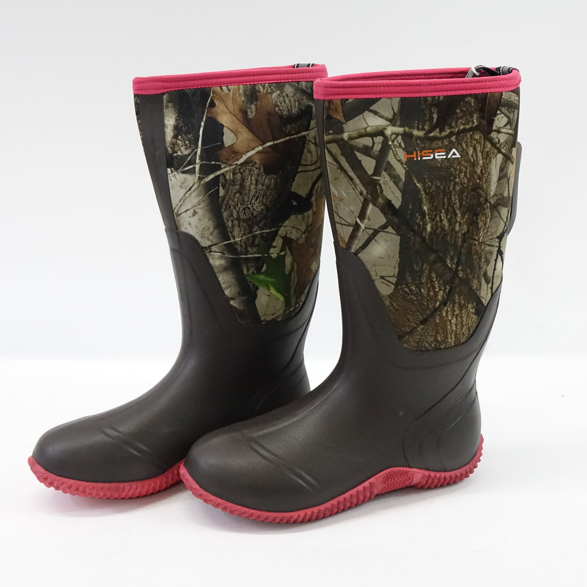 HISEA Women's Rain Rubber Waterproof Insulated Neoprene Mud Boots, Size 10