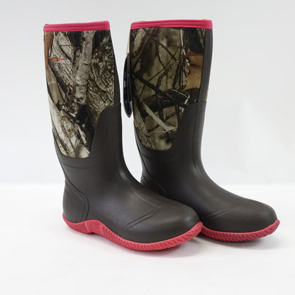 HISEA Women's Rain Rubber Waterproof Insulated Neoprene Mud Boots, Size 10
