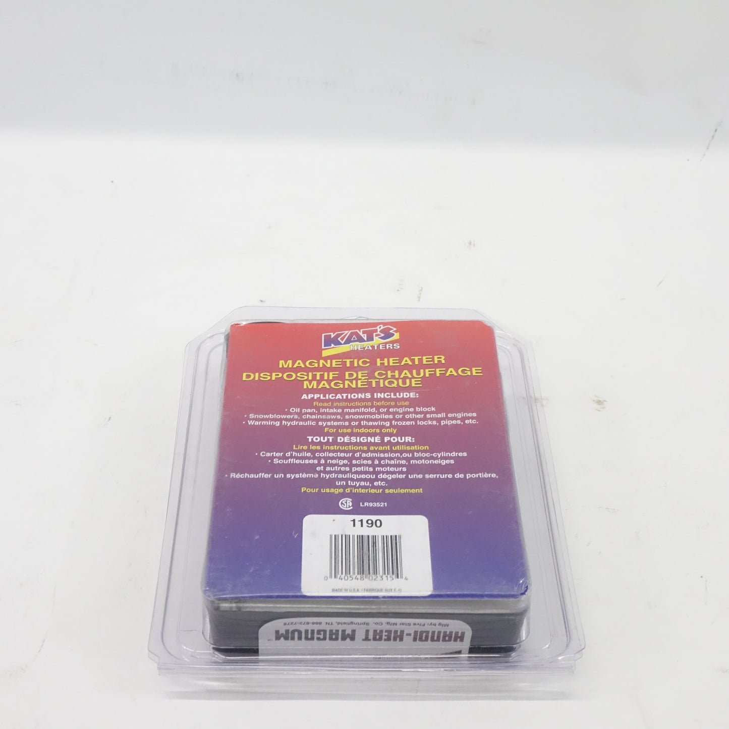Kat's 1190 300W Magnetic Engine Oil Pan Heater Automotive - Open Box