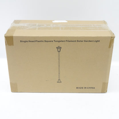 68.5" Solar Lamp Post, Waterproof Outdoor Solar Powered Vintage Street Light
