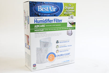 BestAir EF21-PDQ-3 Extended Life Humidifier Replacement Paper Filter, 10.7, 3pk