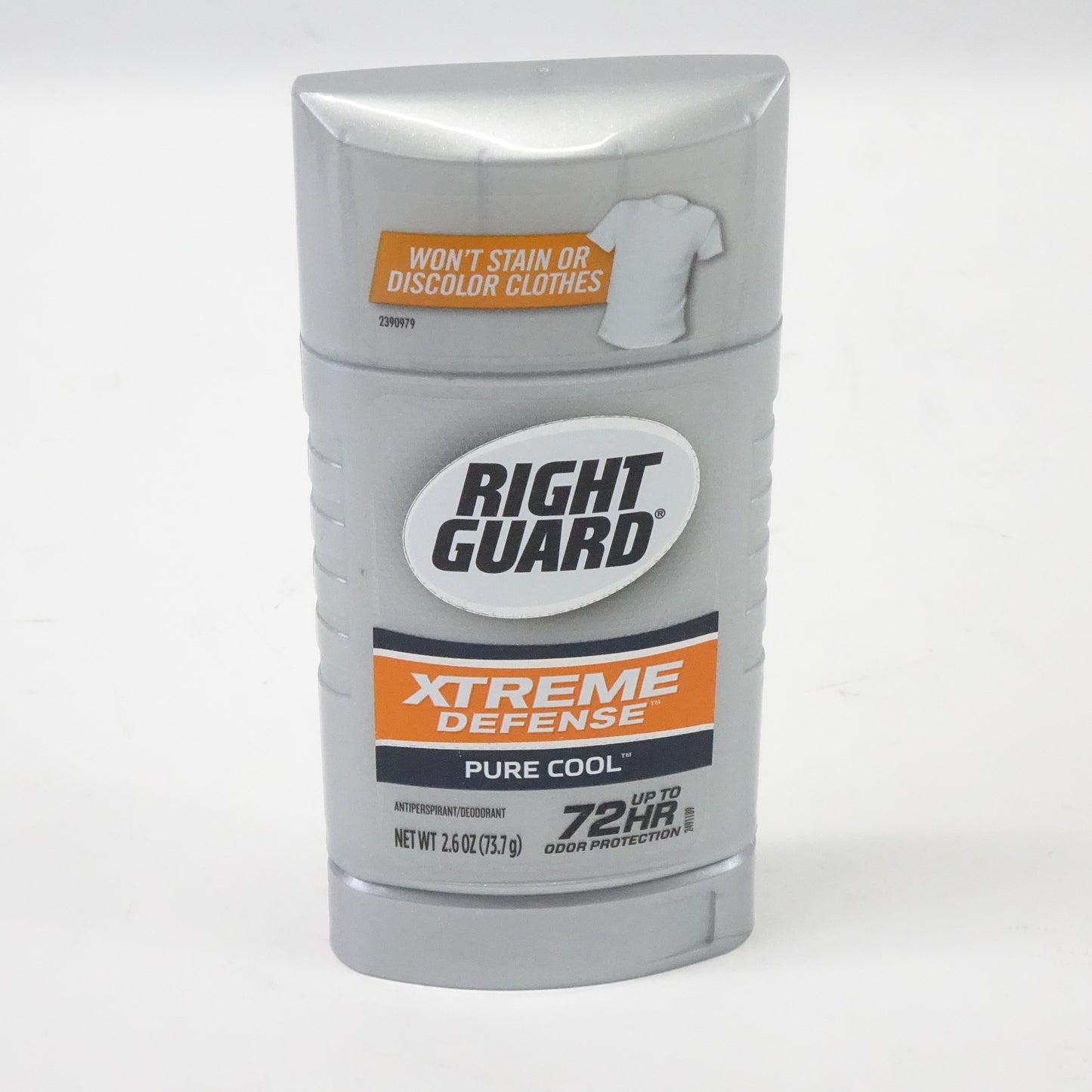 Right Guard Xtreme Defense Invisible Solid Deodorant, Pure Cool, 2.6 oz (3 Pack)
