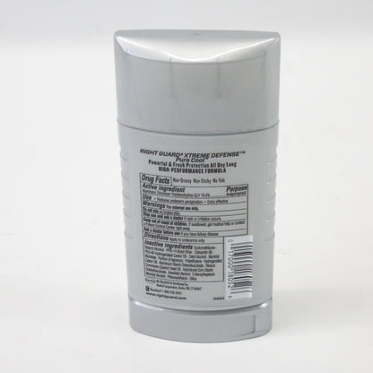 Right Guard Xtreme Defense Invisible Solid Deodorant, Pure Cool, 2.6 oz (3 Pack)