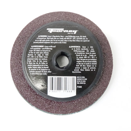 Forney 71668 Sanding Discs with 7/8" Arbor, 4-1/2", 36-Grit, 3-Pack - New