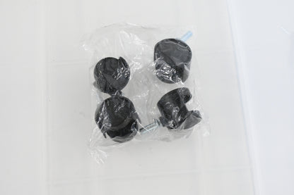 IRIS USA Airtight Pet Food Storage Container Bin with Wheels Latch Black Clear -
