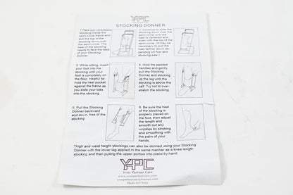 Stocking Donner Sock Aid for Putting on Compression Socks, for Sm-Med Calves